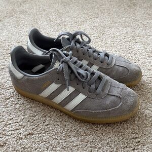 ADIDAS SAMBA Grey Suede Sneakers